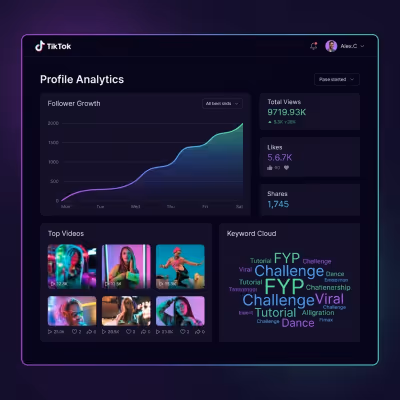Project preview for TikTok Video Profile